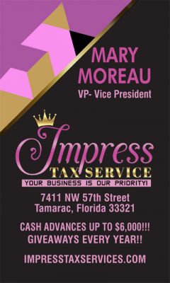 Impress Tax Services - Mary Moreau