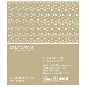 Century 21 Realty Business Card 1