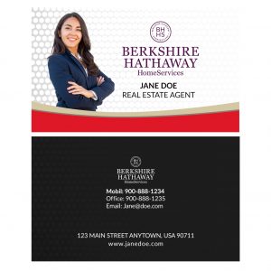 BERKSHIRE HATHAWAY REALTY BUSINESS CARD 1
