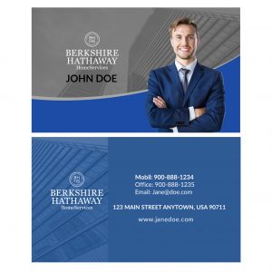 BERKSHIRE HATHAWAY REALTY BUSINESS CARD 2