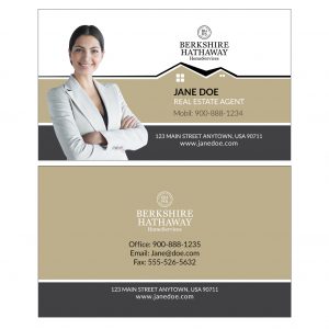 BERKSHIRE HATHAWAY REALTY BUSINESS CARD 5