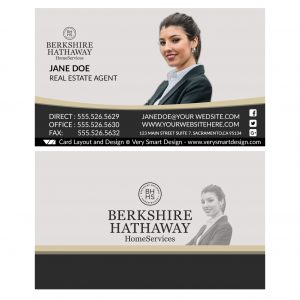 BERKSHIRE HATHAWAY REALTY BUSINESS CARD 6