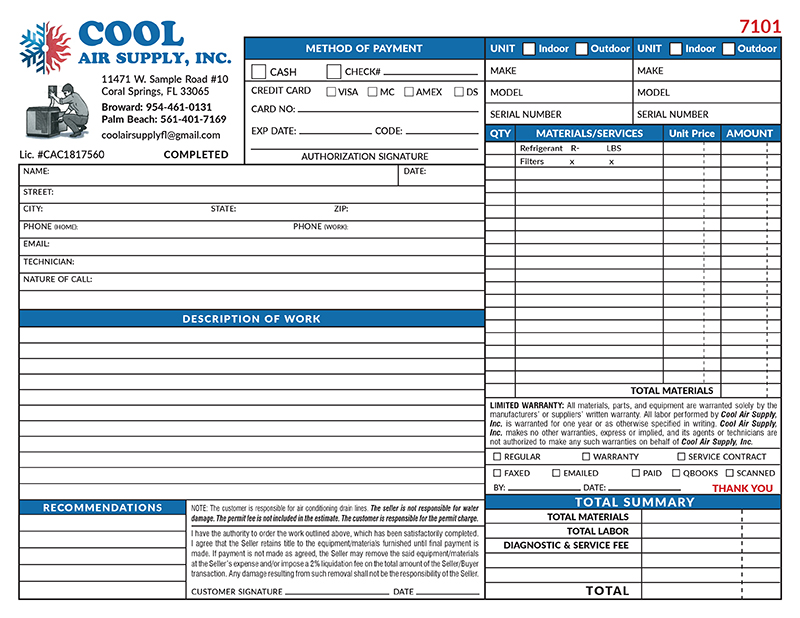 Cool_Air_Condit_Ferdie Invoices