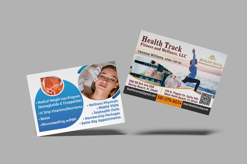 Health track postcards