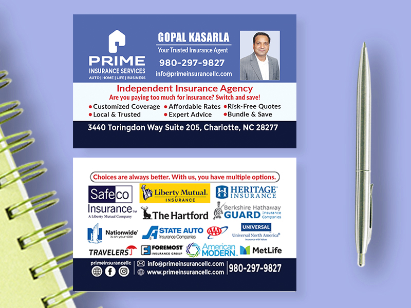 Prime Real Estate Gopal K Business card