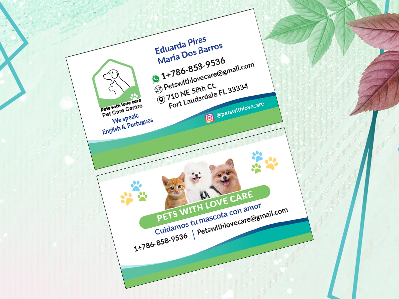 Pets with Love Care Business_card