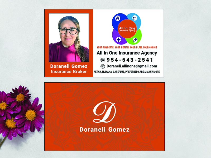 All In One Insurance Carla Doraneli Gomez Business Card