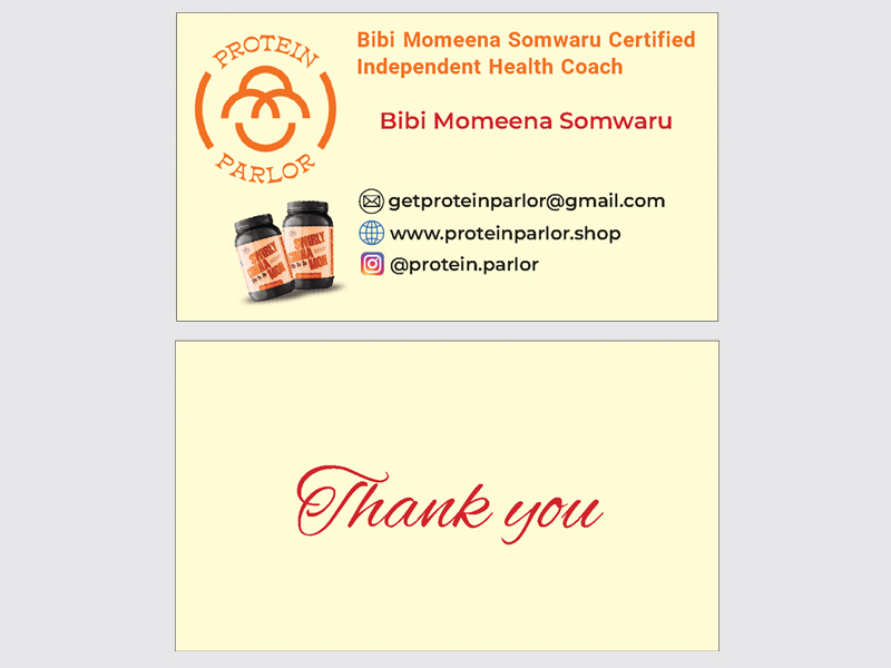 Protein_Parlor_Bibi Business Card
