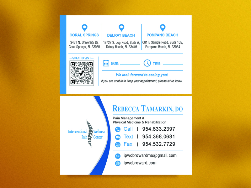Interventional Wellness Pain Center Rebecca_Tamarkin Business Card